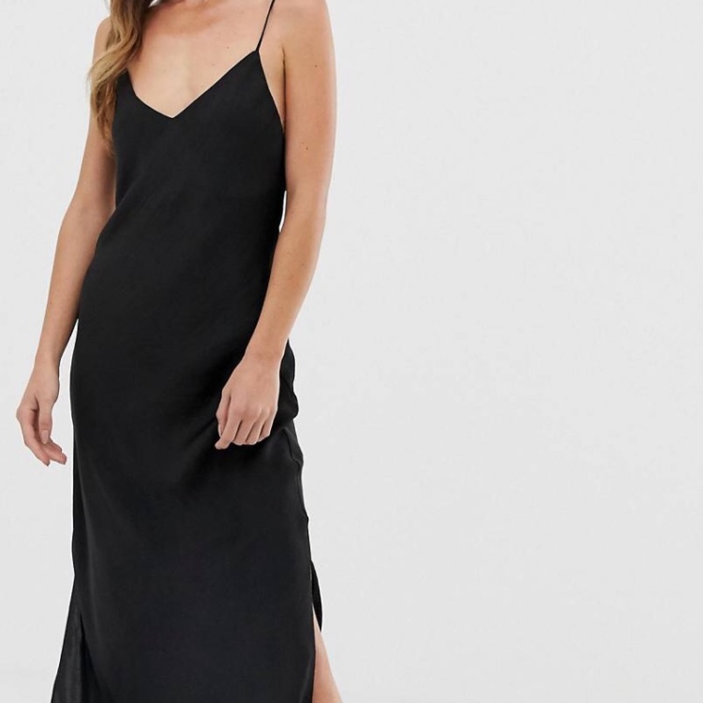ASOS Black slip dress